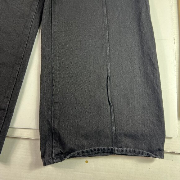 Madewell Jeans Women's 27x30* Super Wide Leg High Rise Black Faded Denim Tag 27 - Picture 5 of 16